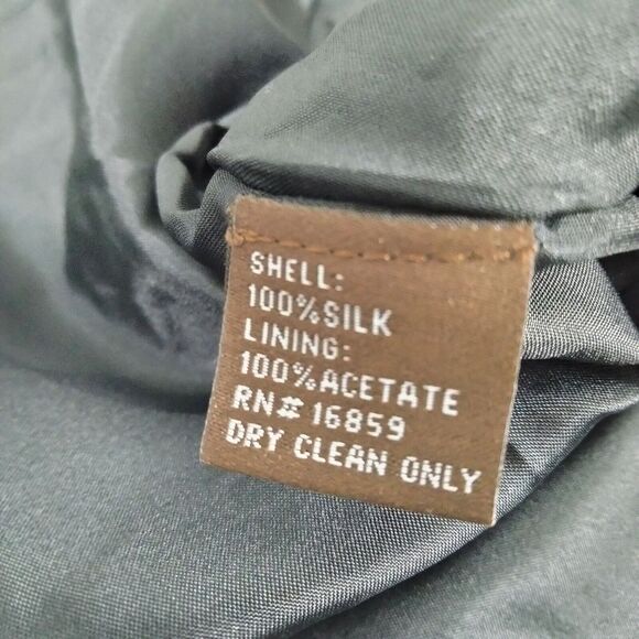 J McLaughlin Swing Dress XS Red Silk Estate Garden Wedding Guest Short Paisley - Picture 14 of 16